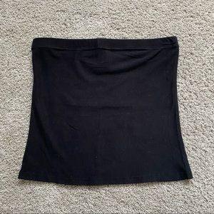 Black strapless top size medium.